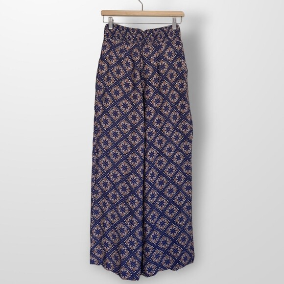 Maeve NWT Purple Terrace Floral Wide Leg Pants 2 - Picture 3 of 12